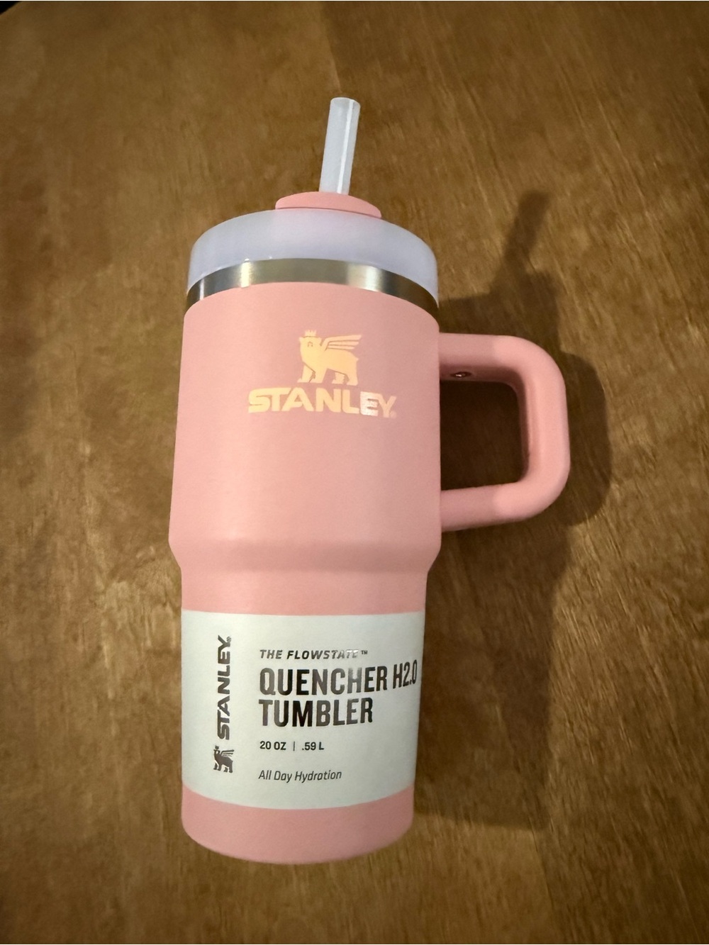 Stanley Pink Quencher Tumbler with Handle and Straw